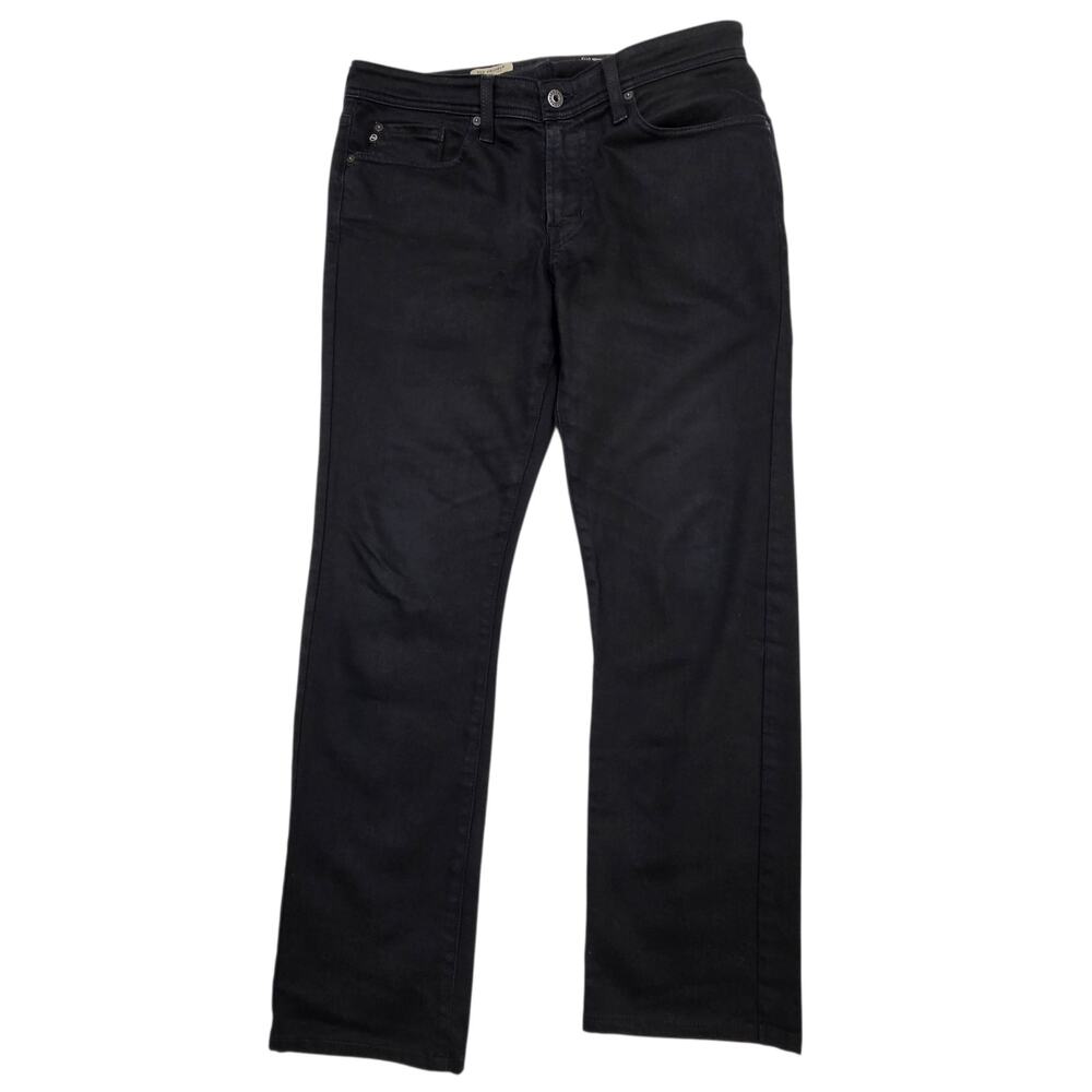 AG Adriano Goldschmied The Protégé Black Denim Straight Leg Men's Jeans 32x30